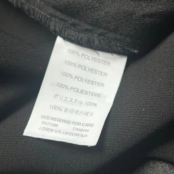 J Crew Joggers Size 8 Sydney Pull On Pants Elastic Waist Black Active Polyester - Picture 5 of 12